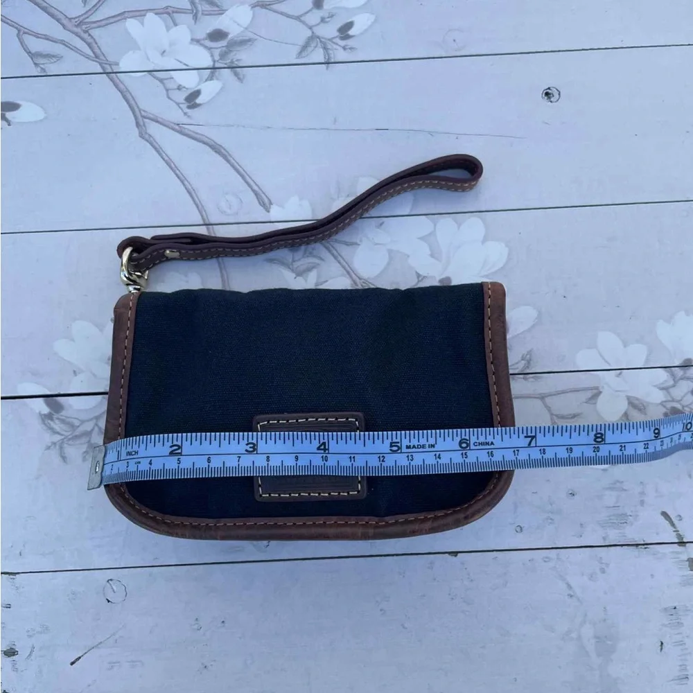 Dooney & Bourke Black and Brown Clutch